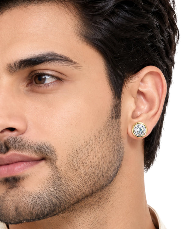 The Aureate Halo Bezel Studs