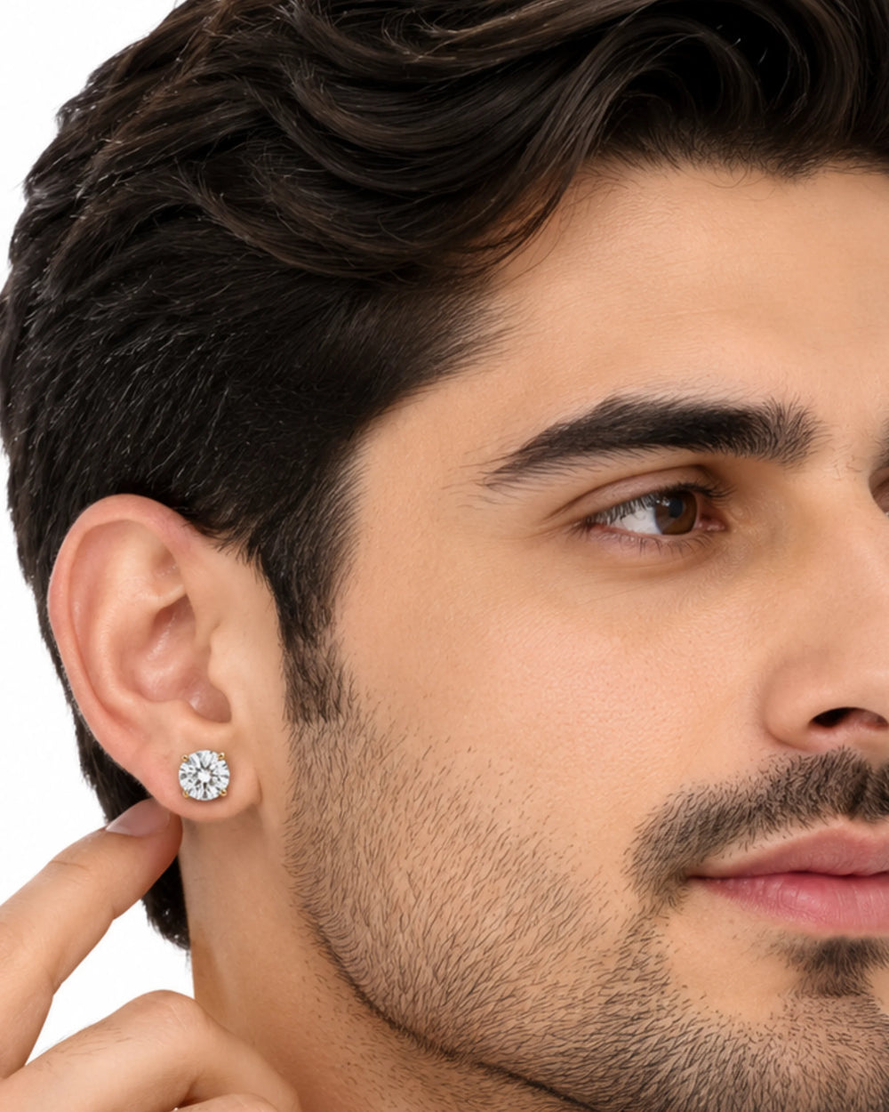 The Aureate Solitaire Sunburst Studs