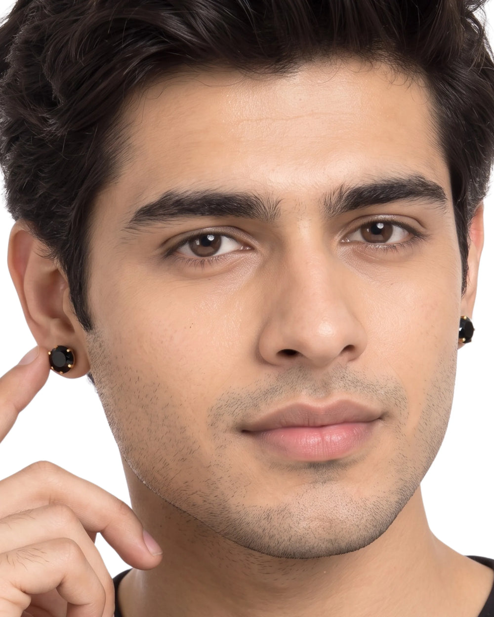 The Noir Crown Aureate Studs