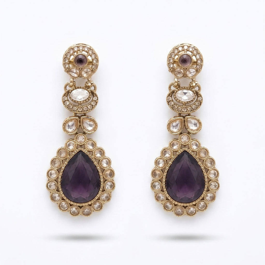 Purple Noir Danglers