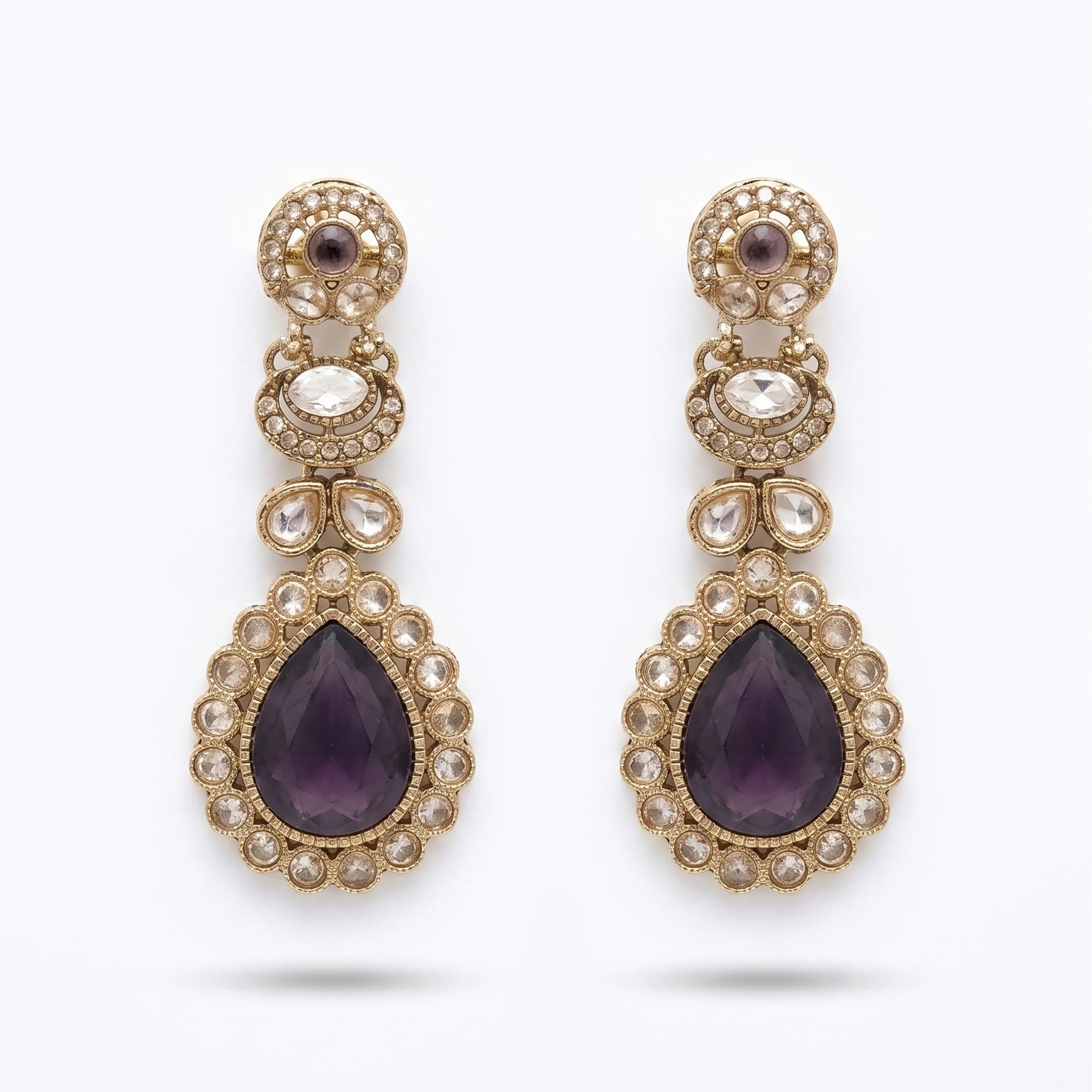Purple Noir Danglers