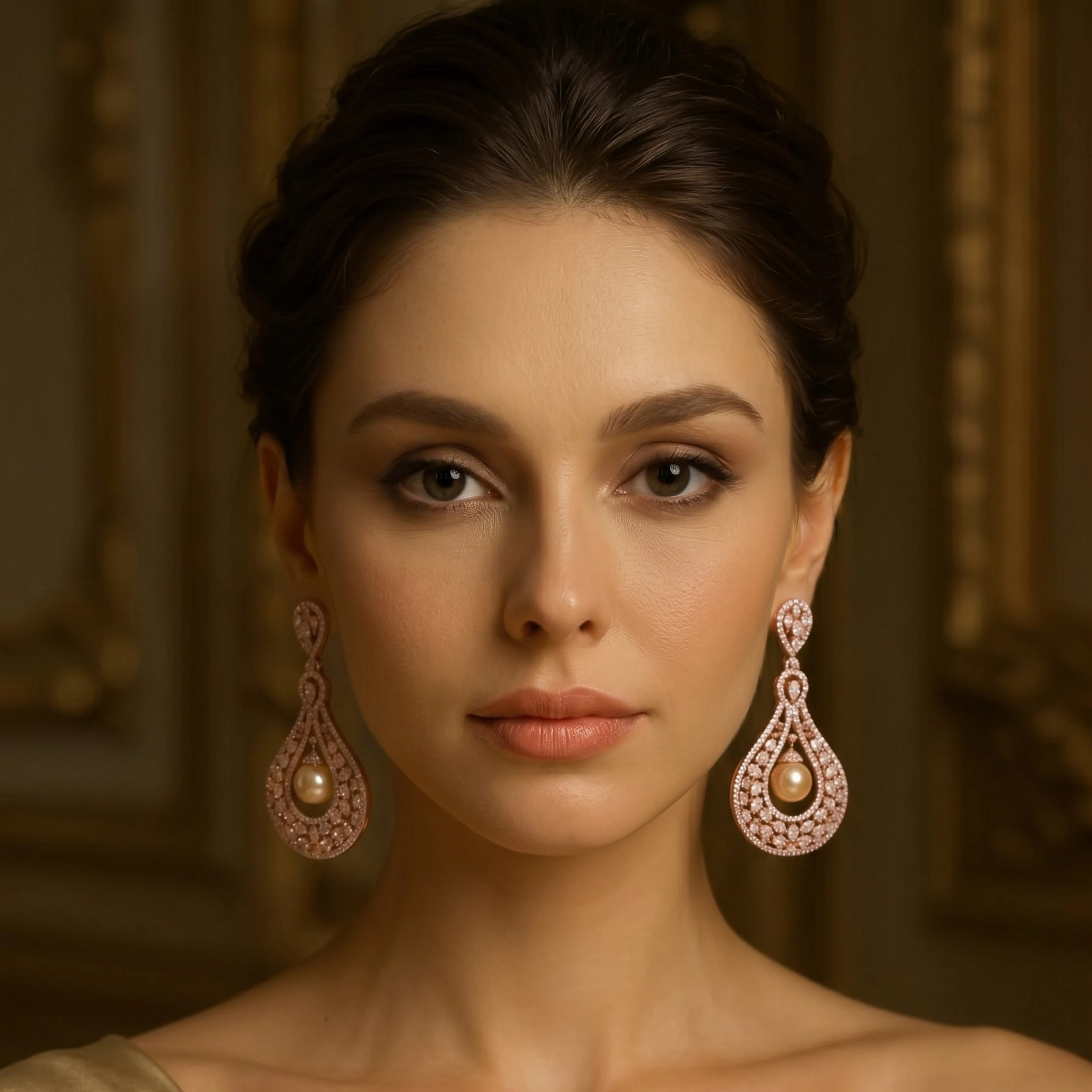 Lilac Pearl Dewdrop Earrings