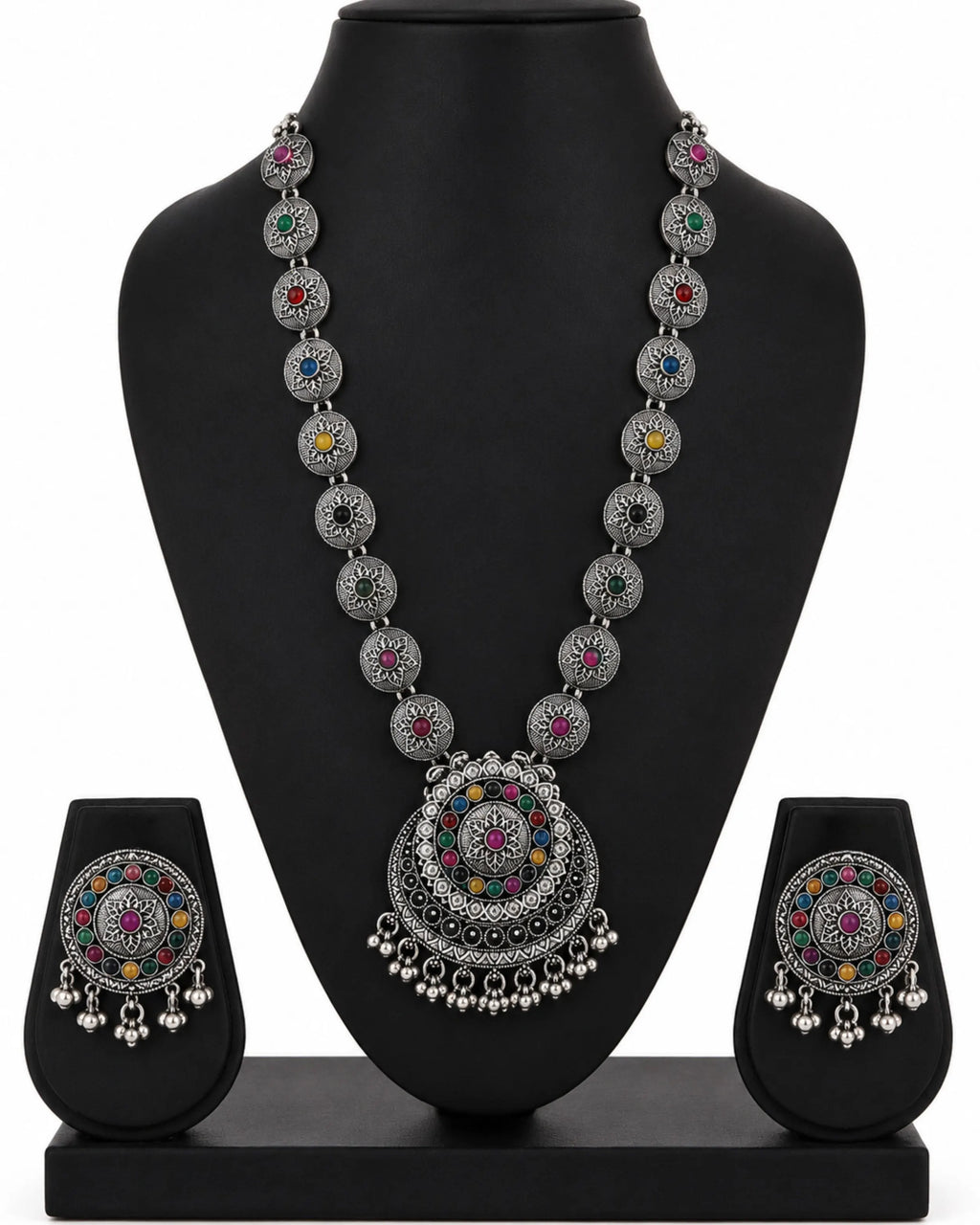 The Navrang Tribal Oxidized Set