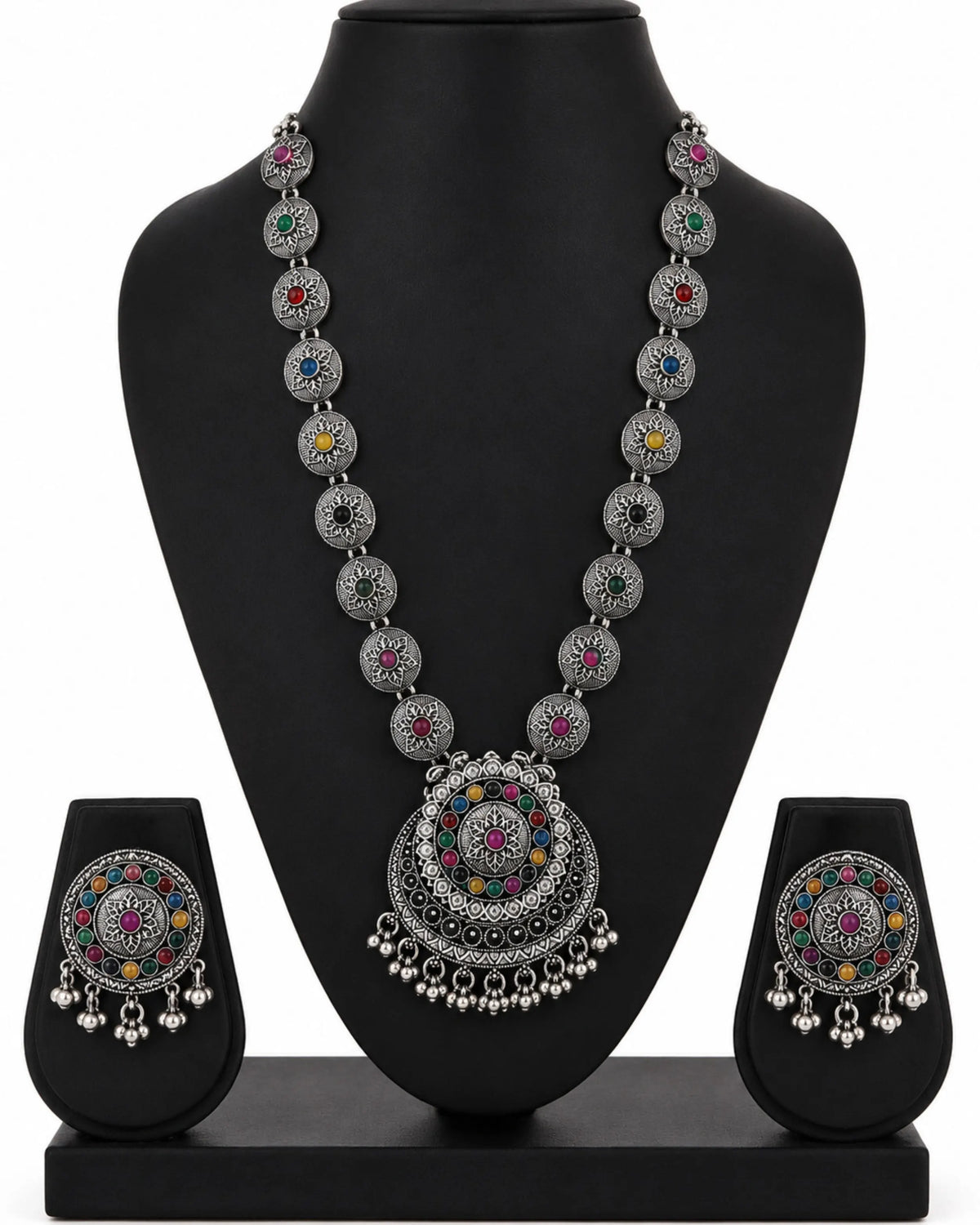 The Navrang Tribal Oxidized Set