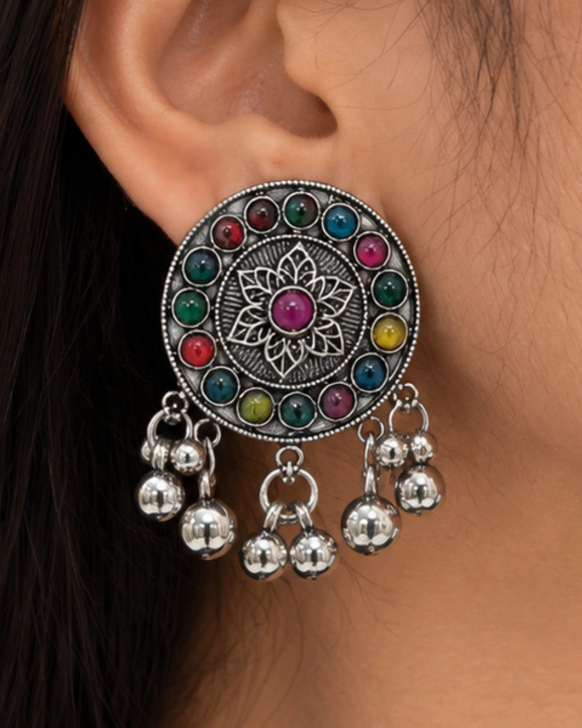 The Navrang Tribal Oxidized Set