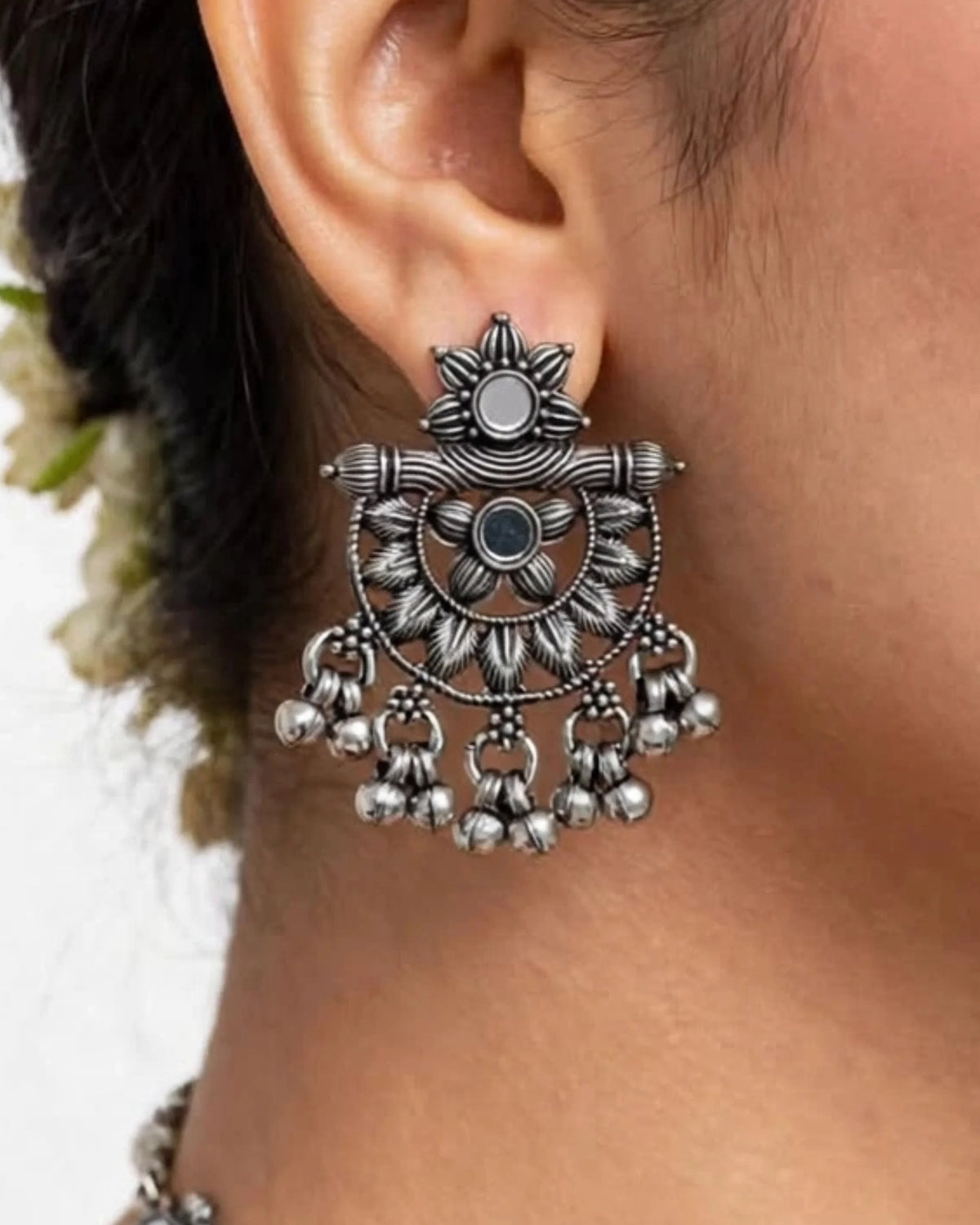 The Chandrika Oxidized Haram Set