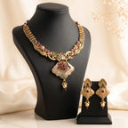 Rajwadi Gulnaar Heritage Necklace Set