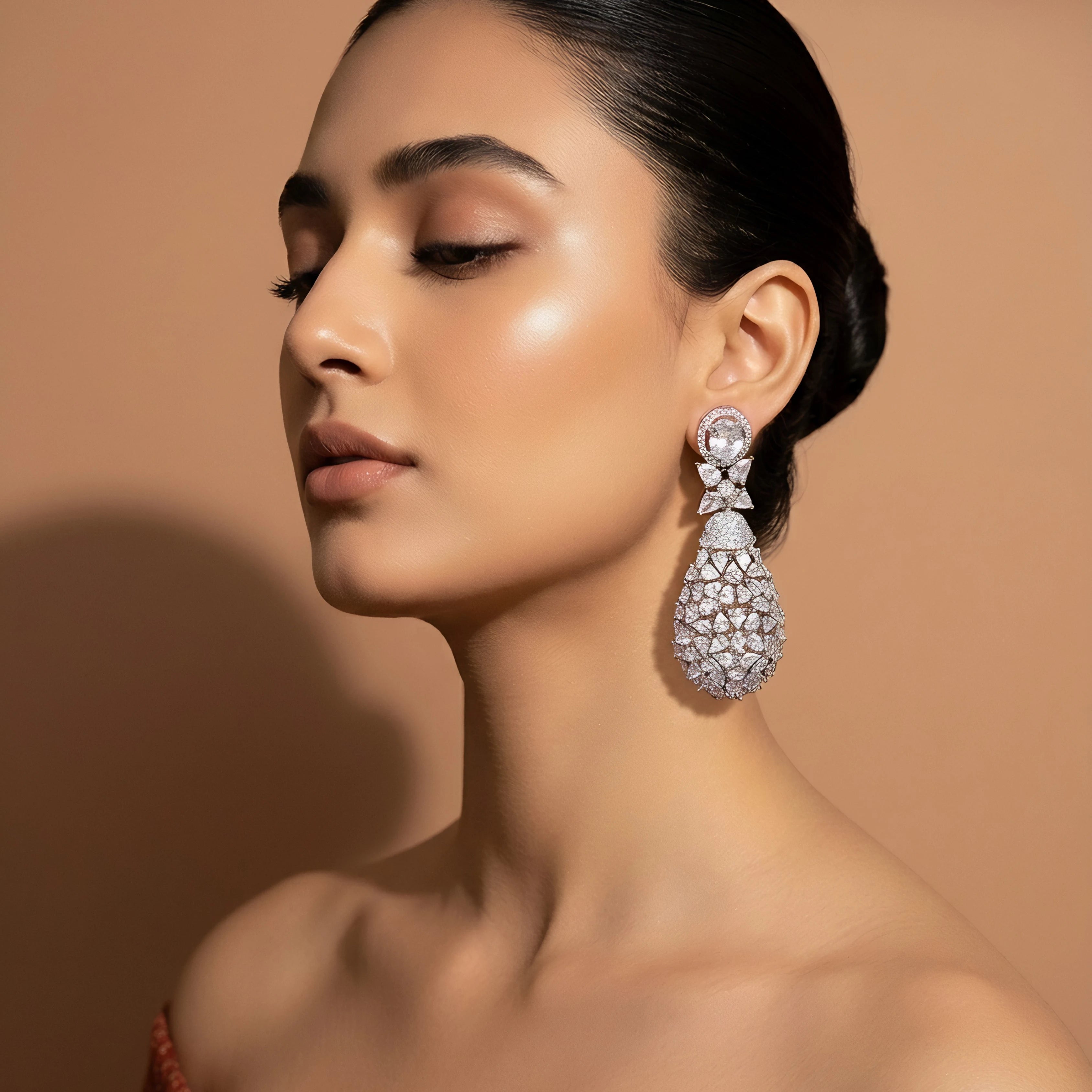 Silver Dewdrop Elegance