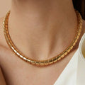 Spiral Bold Gold Necklace