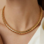 Spiral Bold Gold Necklace