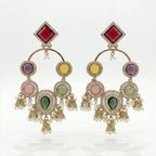 Ira Mehfil Multi Stone Earrings