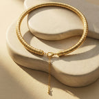 Spiral Bold Gold Necklace