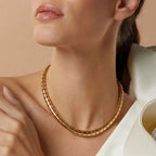 Spiral Bold Gold Necklace