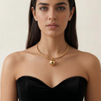 Midnight Bloom Pendant Necklace