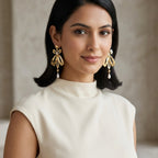 The Sophia Gold Bow Drop