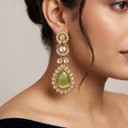 Green Noir Danglers
