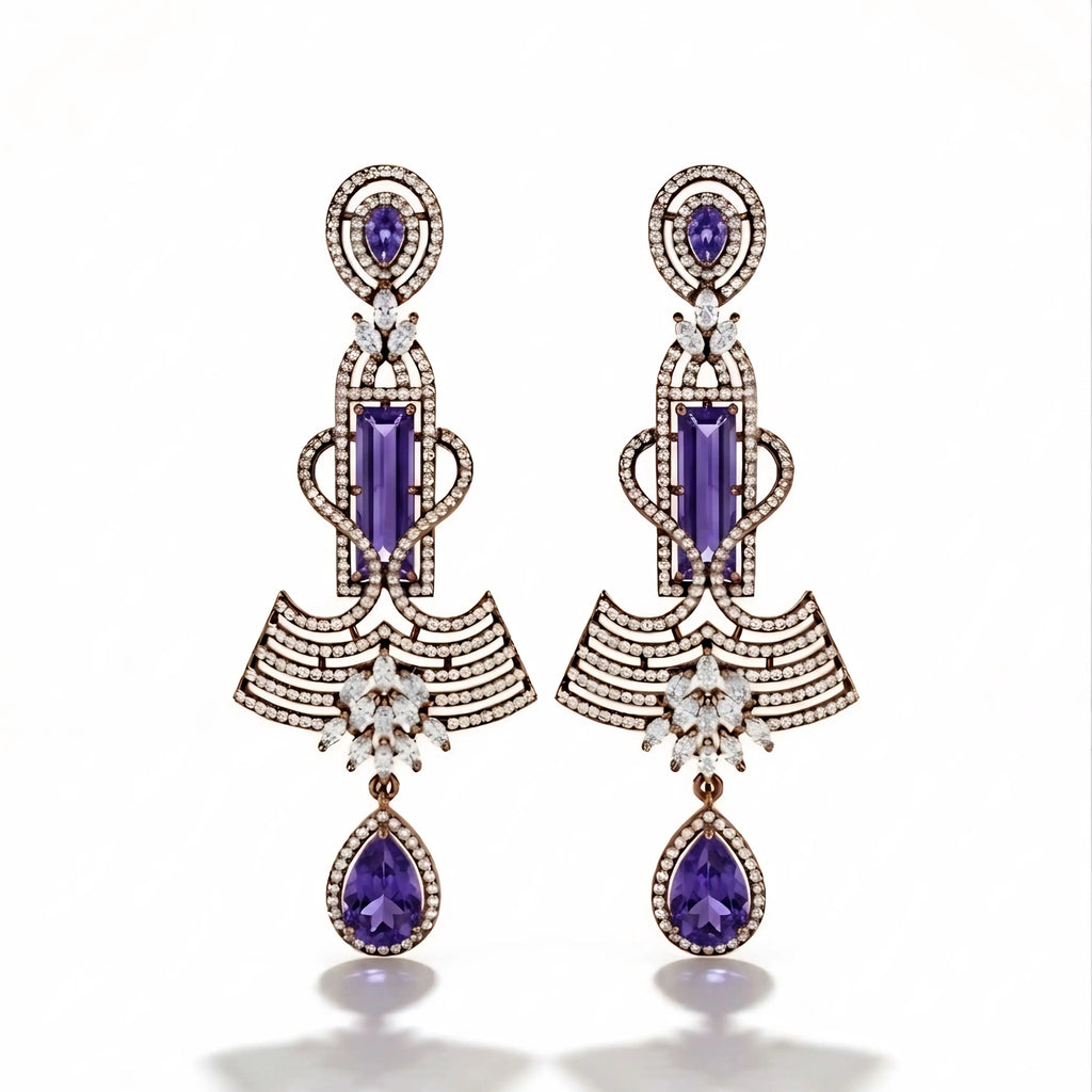 Amethyst Rajwada Dangler