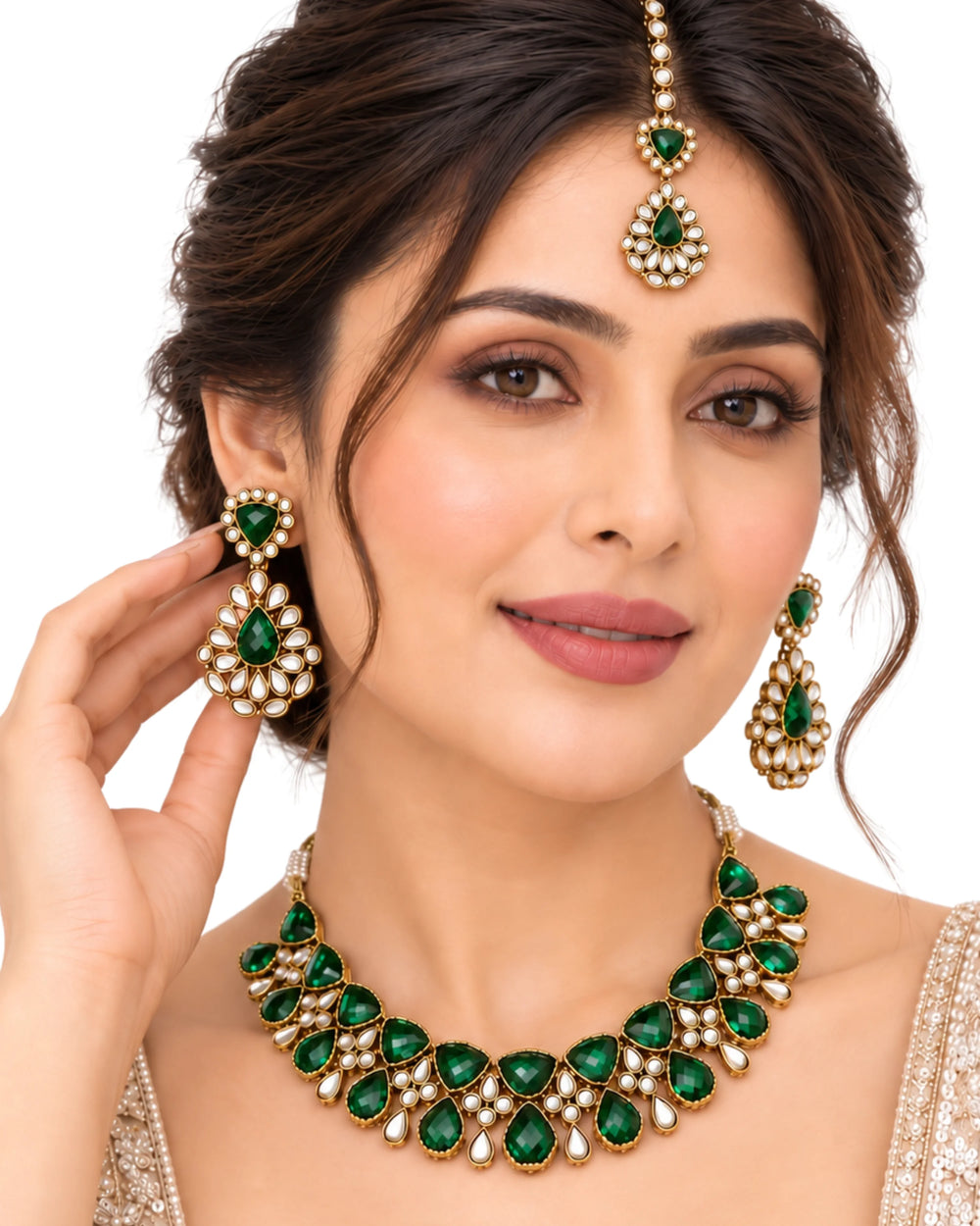 Verdant Bloom Kundan Choker