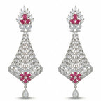 Silver Ruby Grace Drops