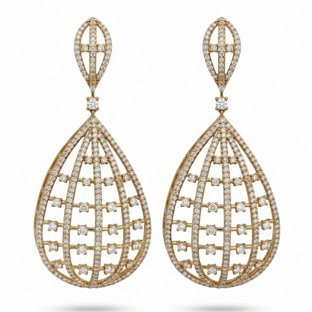 Mehndi Noor Basket Earrings