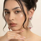Rose Sleek Drop Earrings