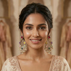 Ira Mehfil Multi Stone Earrings