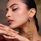 Ruby Noor Tassel Earrings