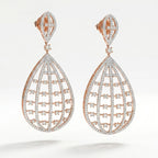 Celeste Basket Rose Earrings