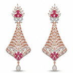 Rose Sleek Drop Earrings