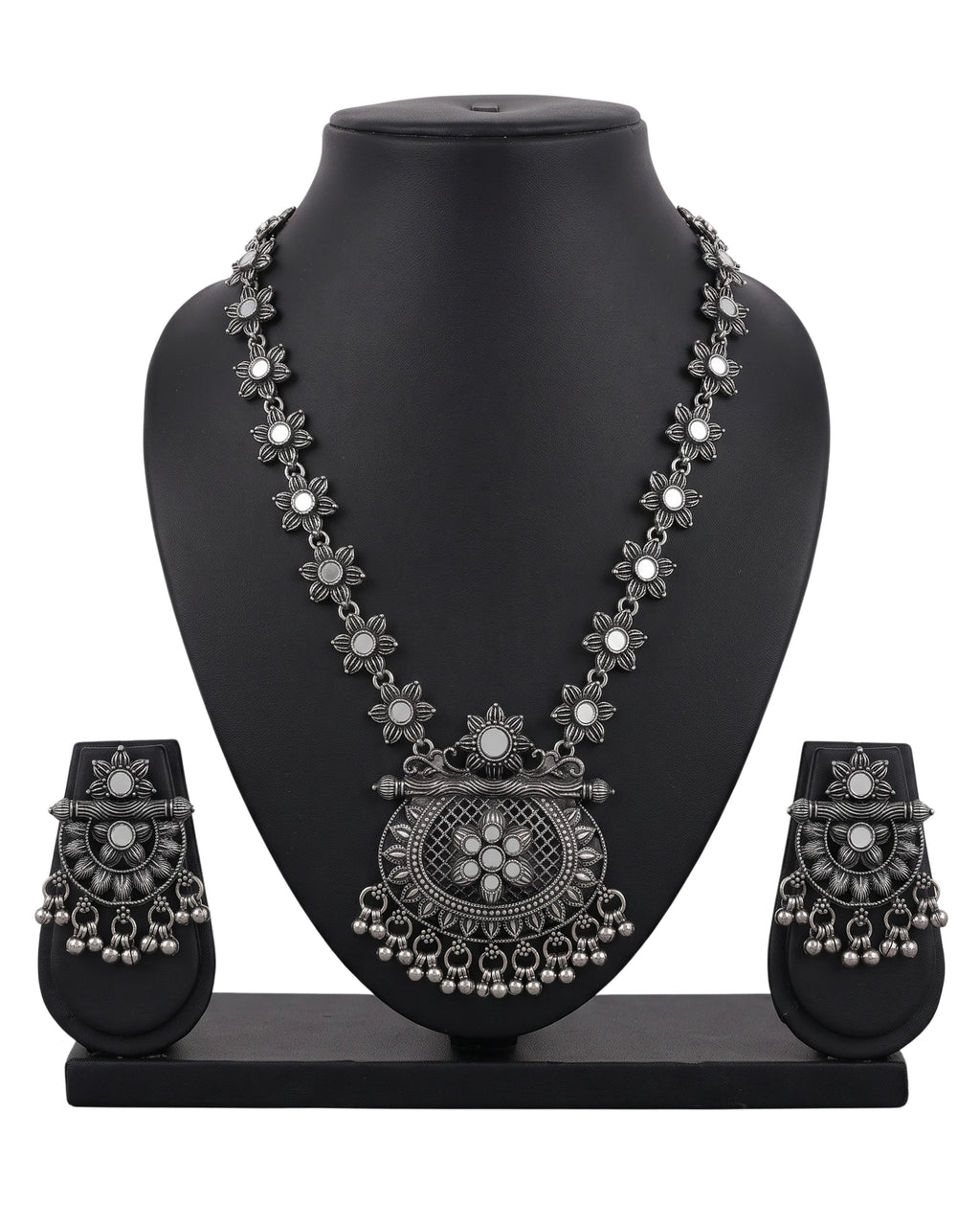 The Chandrika Oxidized Haram Set