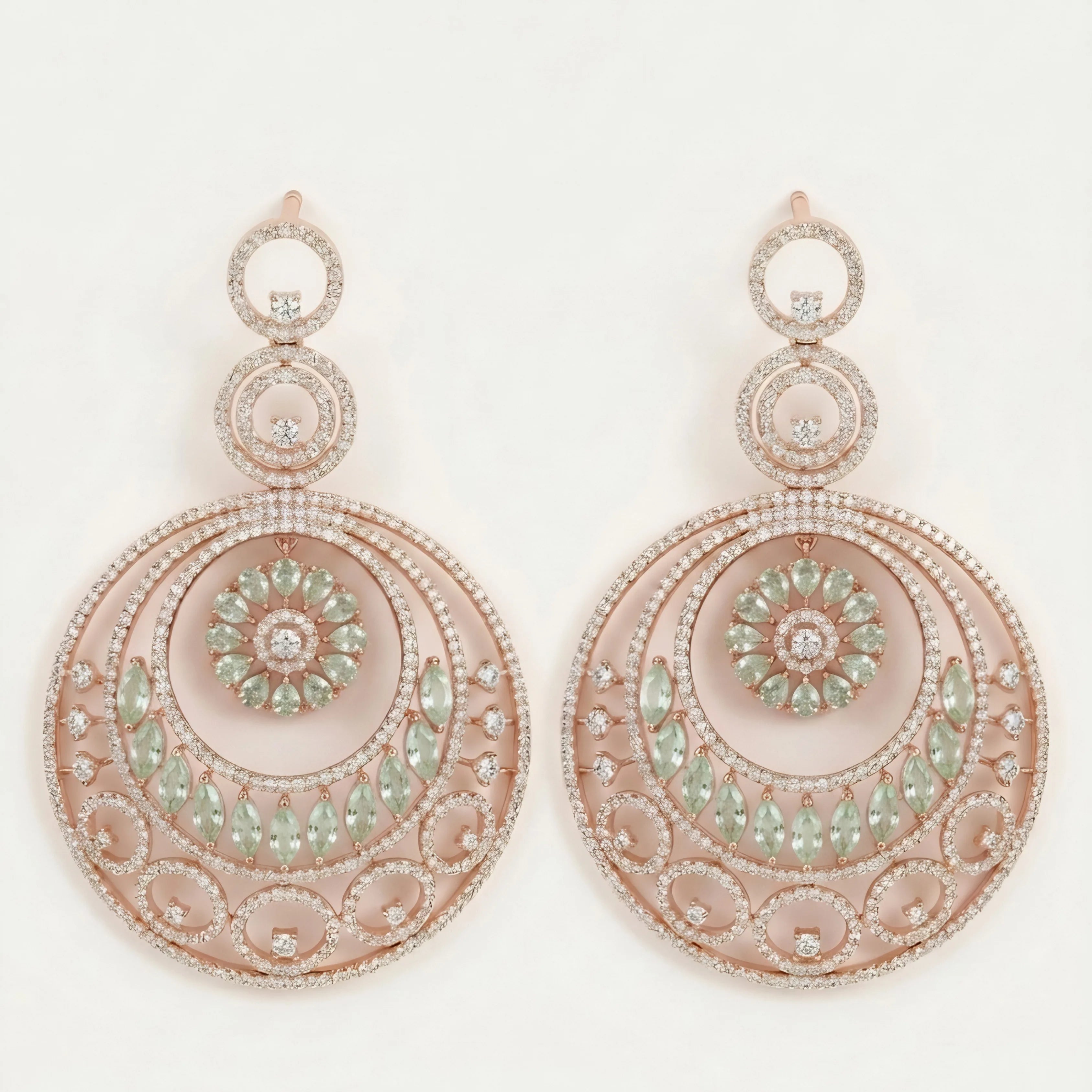 Rose Aura Spark Earrings