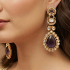 Purple Noir Danglers