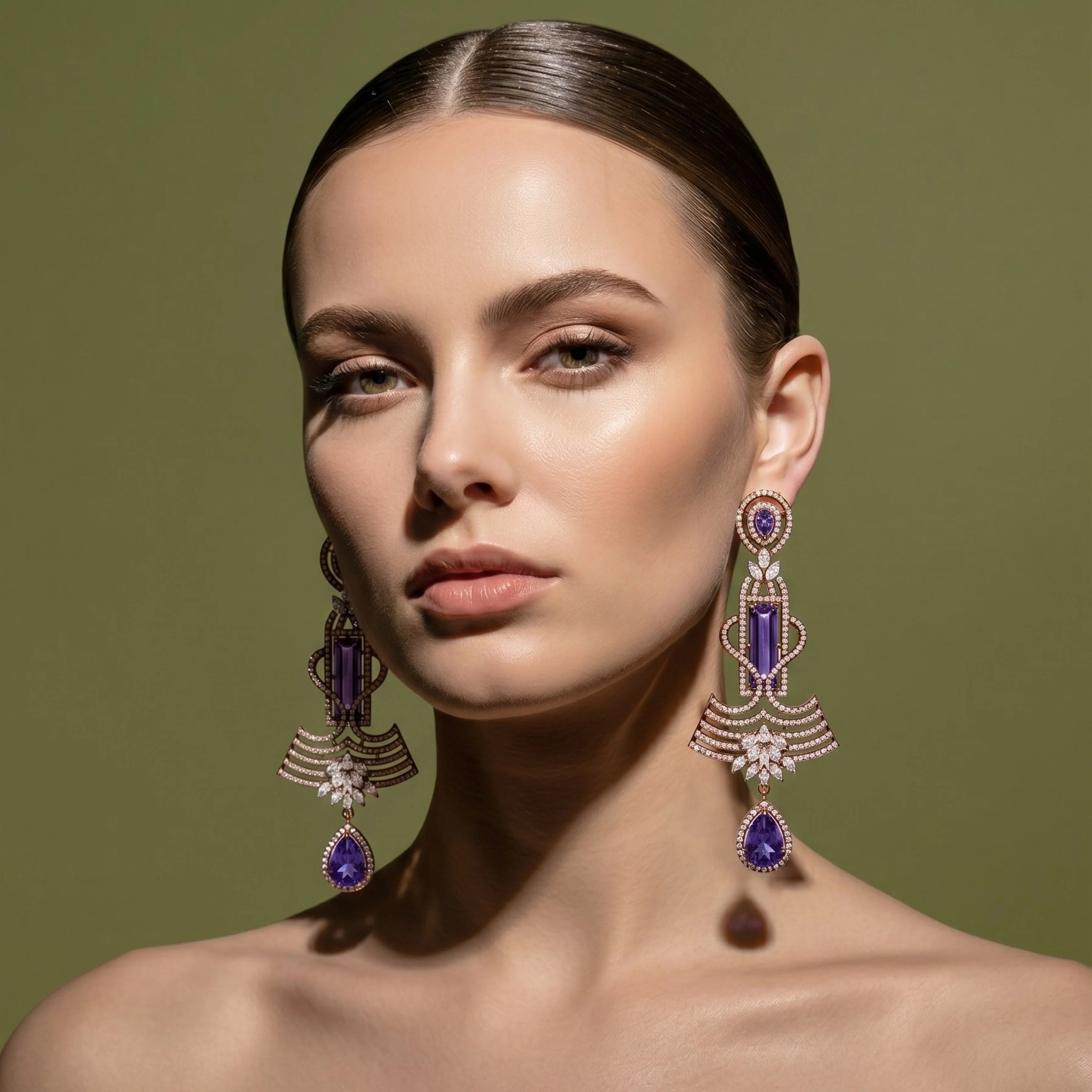 Amethyst Rajwada Dangler