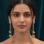 Mauve Noor Tassel Earrings